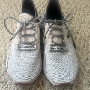 New Balance White and Gray Athletic Shoes Women’s